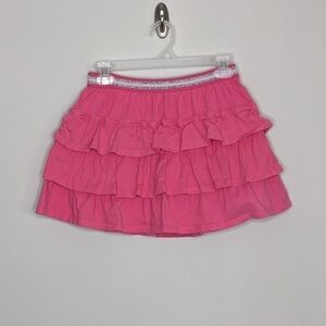 Boden Pink Tier Ruffle Skort Skirt 11/12